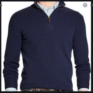 Ralph Lauren Lambs Wool 3/4 zip pullover